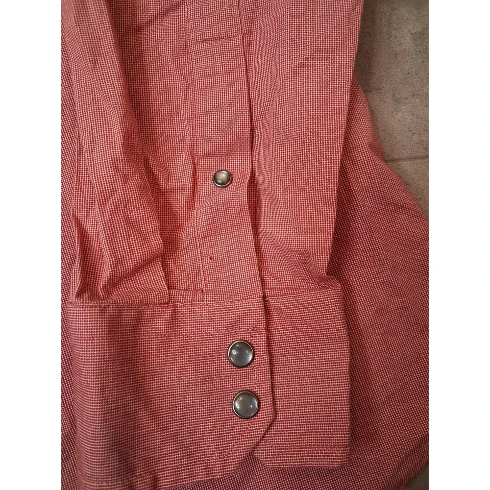 Banana Republic Pearl Snap Long Sleeve Button Down Slim Fit Mens Size XL Tall - Picture 6 of 12